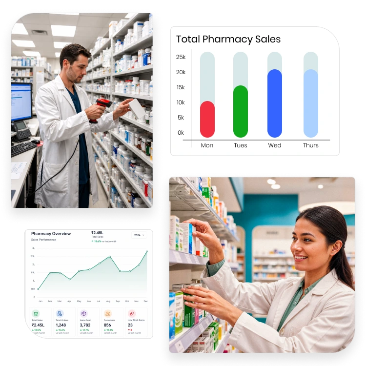 BackBone PMS supporting modern pharmacy operations with inventory, dispensing, and billing management.